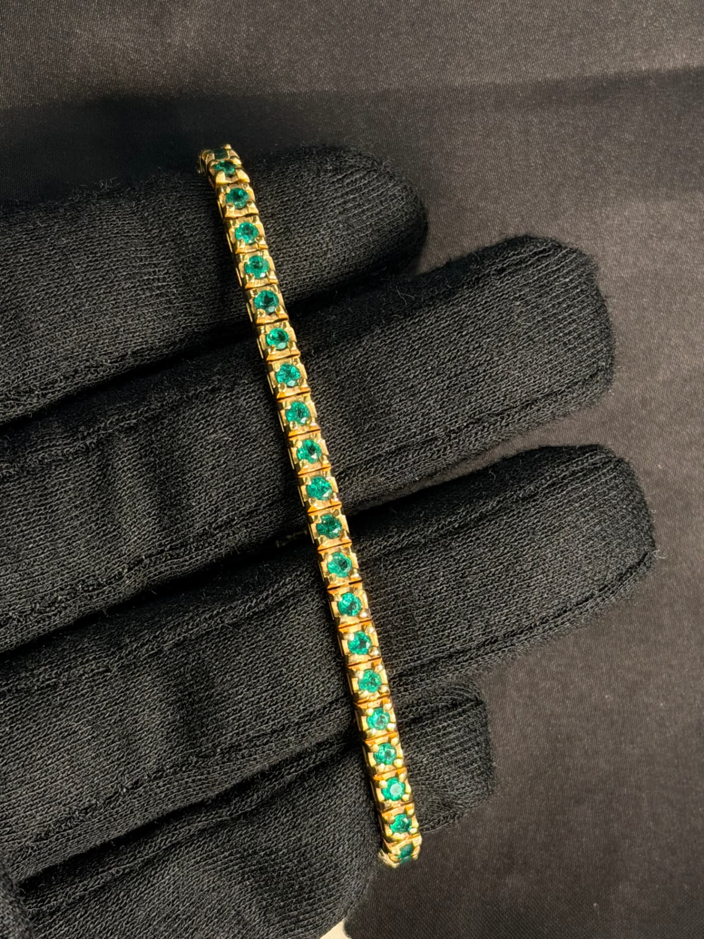Pulsera tennis tejido cuadrado especial