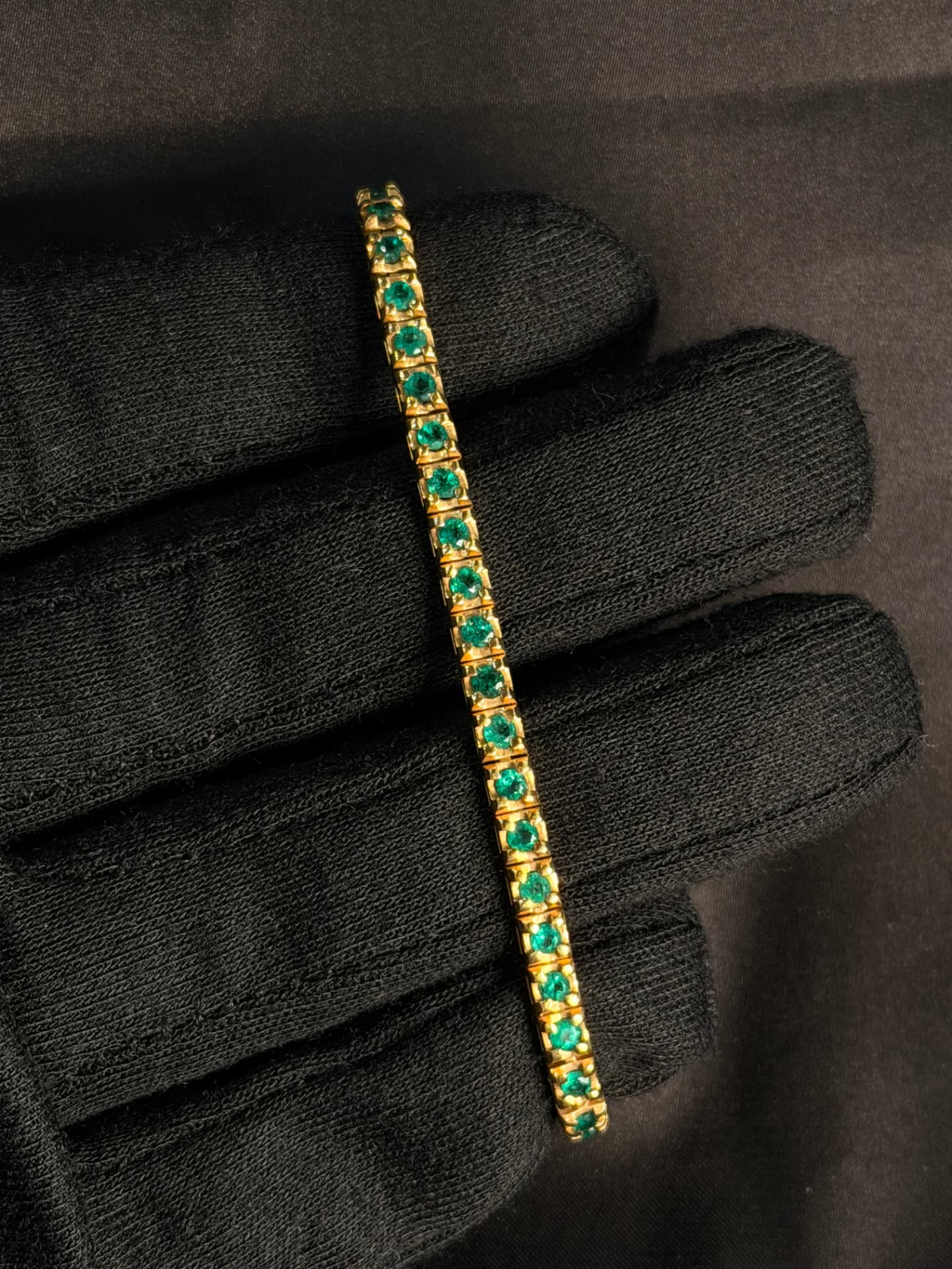 Pulsera tennis tejido cuadrado especial